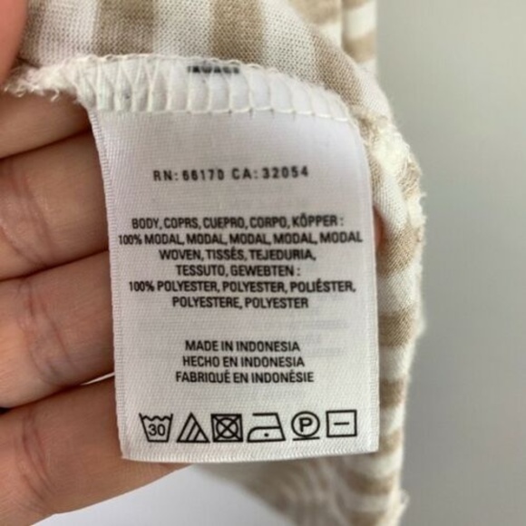 ANTHROPOLOGIE Sleeveless Daystripe Tee #F06 - Picture 6 of 8